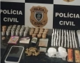Material ilícito apreendido em ação da Polícia Civil