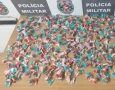 Drogas apreendidas pela polícia militar na Capital 