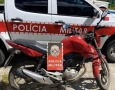 Moto com sinais identificadores adulterados apreendida pela PM