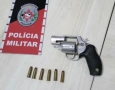 Arma e munições apreendidas em ação da PM