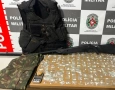 Drogas apreendidas pela Policiais de Policiamento de Choque, no bairro Padre Zé, em João Pessoa