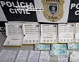 Material ilícito apreendido em ação da Polícia Civil