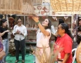 Primeira-dama do Estado, Camila Mariz no primeiro dia de exposição na Feira Nacional de Negócios do Artesanato
