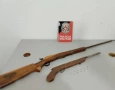 Armas de fogo apreendidas em ação da PM