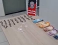 Material ilícito apreendido em ação da PM