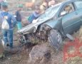 Imagem do acidente registrado na BR-230, nas proximidades do Serrote do Tigre, entre os municípios de Aparecida e Pombal