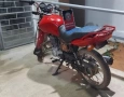 Motocicleta recuperada pela polícia militar em Matureia 
