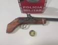 Apreensão de arma de fogo de fabricação artesanal