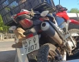 Motocicleta apreendida pela Polícia Militar em Uiraúna 