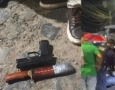 Prisão de homem arma de fogo e uma faca