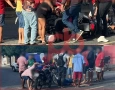 Imagem do acidente entre motocicletas no Centro de Aparecida 