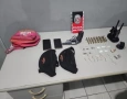 Material ilícito apreendido em ação da PM