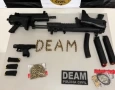 Armas de fogo e munições apreendidas pela PM