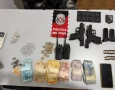 Material ilícito apreendido em ação da PM