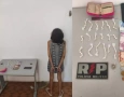 Prisão de mulher por tráfico de drogas