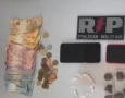 Drogas apreendidas pela polícia militar no município de Patos 