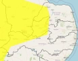 Alerta amarelo de baixa umidade
