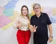 João Azevêdo e a vereadora de Santa Rita, na Região Metropolitana de João Pessoa, Cleidinha 