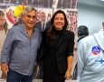 Pollyanna ao lado do ministro da Saúde, Alexandre Padilha
