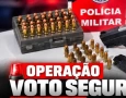 Armas de fogo e munições apreendidas pela PM