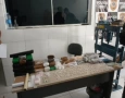 Material apreendido em ação da PM