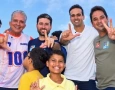Michel Henrique ao lado de Nabor e Lucas