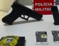Simulacro de arma de fogo apreendida pela Polícia Civil em Fagundes 