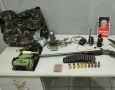 Espingarda apreendida pela polícia militar no município de Santa Rita 