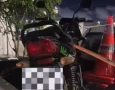Motocicleta apreendida pelo Batalhão Especializado em Policiamento Turístico (BEPTur)