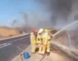 Imagem do grave acidente com caminhão-tanque na BR-230, entre Pombal e Condado